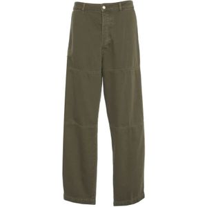 Nine In The Morning, Heren, Broeken, Groen, Maat: W30 Katoen,