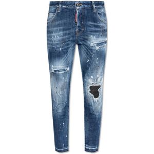 Dsquared2, Dames, Jeans, Blauw, Maat: 2XS Katoen,