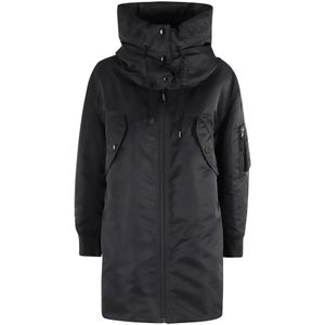 Aspesi, Dames, Mantels, Zwart, Maat: XS