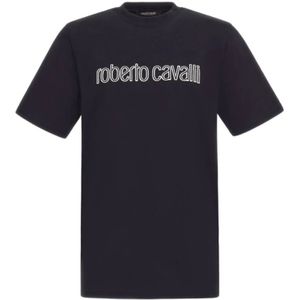 Roberto Cavalli, Heren, Tops, Zwart, Maat: L
