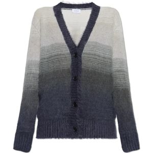 Off White, Dames, Truien, Grijs, Maat: L Wol,