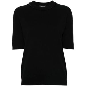 Fabiana Filippi, Dames, Truien, Zwart, Maat: 2XS Zijde,