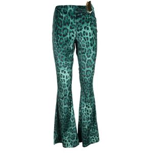 Alberto Audenino, Dames, Broeken, Groen, Maat: S Spandex,