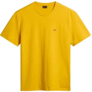 Napapijri, Heren, Tops, Geel, Maat: 2XL Katoen,