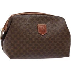 Celine Vintage, Dames, Pre-owned, Bruin, Maat: ONE Size Leer,