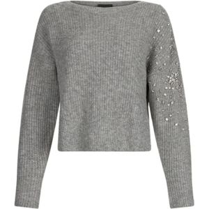 Liu Jo, Dames, Truien, Grijs, Maat: M