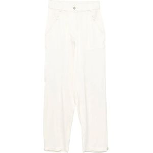 Pinko, Dames, Broeken, Wit, Maat: L Viscose,