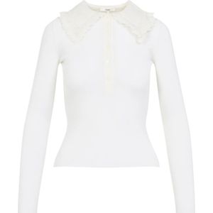 Chloé, Dames, Truien, Wit, Maat: XS Wol,