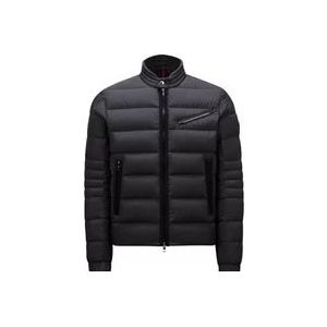 Moncler Korte donsjas met slank ontwerp , Black , Heren , Maat: XL