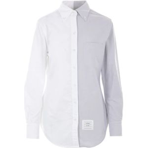 Thom Browne, Dames, Blouses & Shirts, Veelkleurig, Maat: XS Katoen,