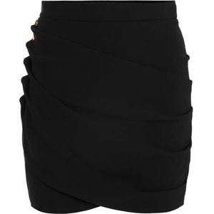 Elisabetta Franchi, Dames, Rokken, Zwart, Maat: XS Satijn,