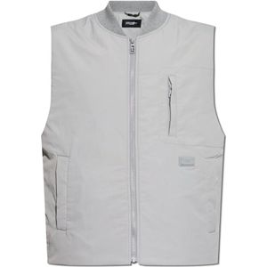 Dolce & Gabbana, Heren, Jassen, Grijs, Maat: M Leer,