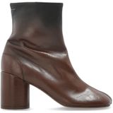 MM6 Maison Margiela - Heeled Ankle Boots - Bruin - Leer