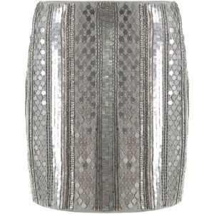 Alberta Ferretti, Dames, Rokken, Grijs, Maat: XS Viscose,