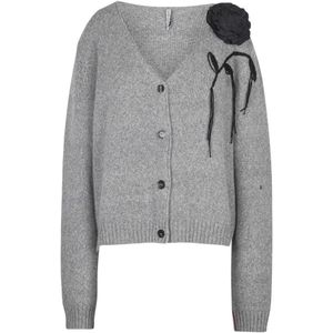 Liviana Conti, Dames, Truien, Grijs, Maat: M Zijde,