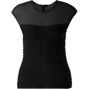 Marc Cain, Dames, Tops, Zwart, Maat: S Viscose,