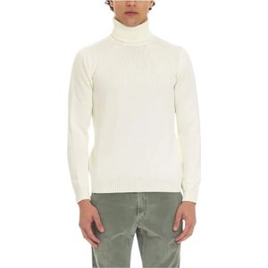 Roberto Collina, Heren, Truien, Beige, Maat: 2XL Wol,