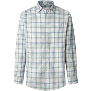 Pepe Jeans, Heren, Overhemden, Groen, Maat: L Katoen,
