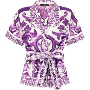 Dolce & Gabbana, Dames, Blouses & Shirts, Veelkleurig, Maat: XS