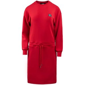 Karl Lagerfeld, Dames, Jurken, Rood, Maat: L Modal,