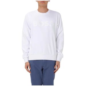 Hugo, Heren, Sweatshirts & Hoodies, Wit, Maat: S Katoen,