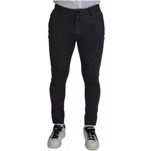 Dolce & Gabbana, Heren, Broeken, Zwart, Maat: M Nylon,