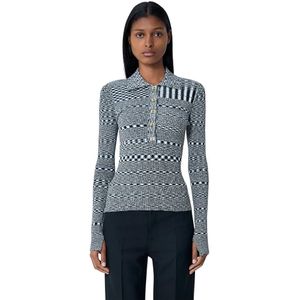 Ganni, Dames, Truien, Zwart, Maat: S Viscose,