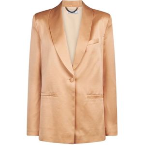 Jijil, Dames, Jassen, Bruin, Maat: 2XS Satijn,