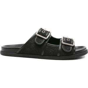 Gucci, Heren, Schoenen, Zwart, Maat: 42 1/2 EU Leer,