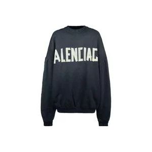 Balenciaga Stijlvolle Sweatshirts voor een Trendy Look , Black , Dames , Maat: M