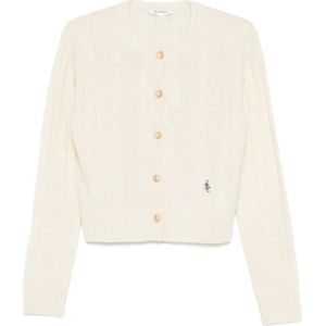 Sporty & Rich, Dames, Truien, Wit, Maat: S Wol,