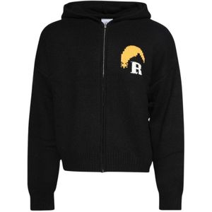 Rhude, Heren, Sweatshirts & Hoodies, Zwart, Maat: XL Wol,