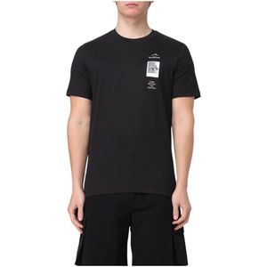 Paul & Shark, Heren, Tops, Zwart, Maat: S Katoen,