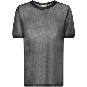 Herno - Wikkeltop - Zwart - Gebreid