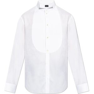 Giorgio Armani - Overhemden - Wit - Smoking Overhemd - Katoen