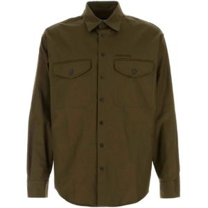 Dsquared2, Heren, Overhemden, Groen, Maat: M