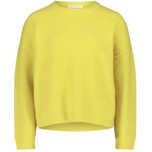 Betty & Co, Dames, Truien, Geel, Maat: S Leer,