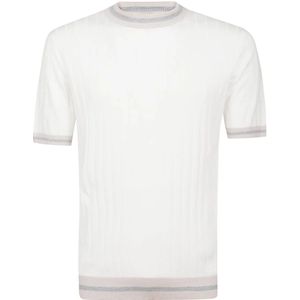 Eleventy, Heren, Truien, Wit, Maat: M Katoen,