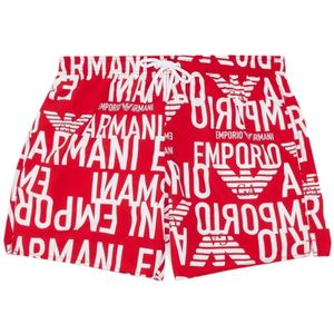 Emporio Armani, Heren, Badkleding, Rood, Maat: M