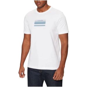 Calvin Klein, Heren, Tops, Wit, Maat: 2XL Katoen,