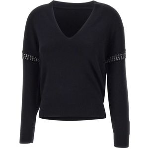 Liu Jo, Dames, Truien, Zwart, Maat: XS Viscose,