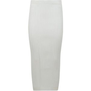 Sportmax, Dames, Rokken, Wit, Maat: M Polyamide,
