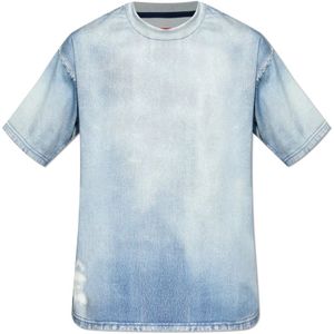 Diesel, Heren, Tops, Blauw, Maat: L Katoen,