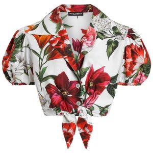 Dolce & Gabbana - Cropped Shirt - Bloemenprint - Katoen