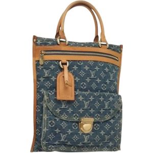 Louis Vuitton Vintage, unisex, Pre-owned, Blauw, Maat: ONE Size Denim,