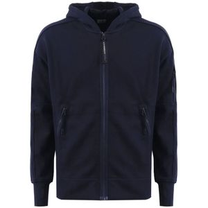 C.p. Company, Heren, Sweatshirts & Hoodies, Blauw, Maat: S Fleece,