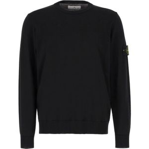 Stone Island, Heren, Truien, Zwart, Maat: 2XL
