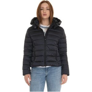 Save The Duck, Dames, Jassen, Zwart, Maat: XL Poliester,