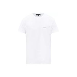 Versace T-shirt met logo , White , Heren , Maat: S