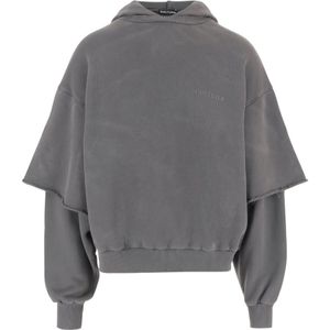 Cultura, Heren, Sweatshirts & Hoodies, Grijs, Maat: L Katoen,